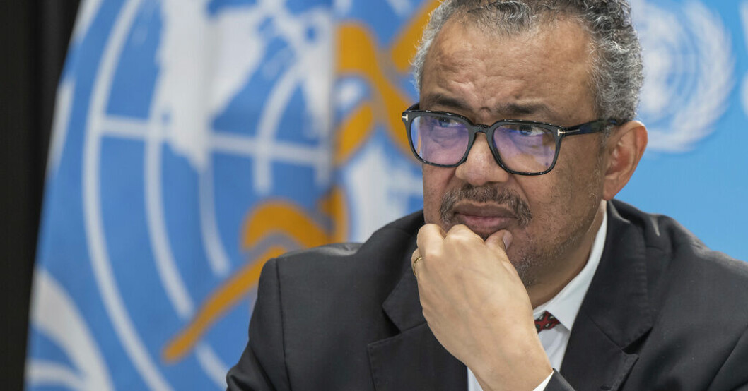 Världshälsoorganisationen WHO:s generaldirektör Tedros Adhanom Ghebreyesus. Arkivbild. WHO: Apkoppor inte längre globalt nödläge