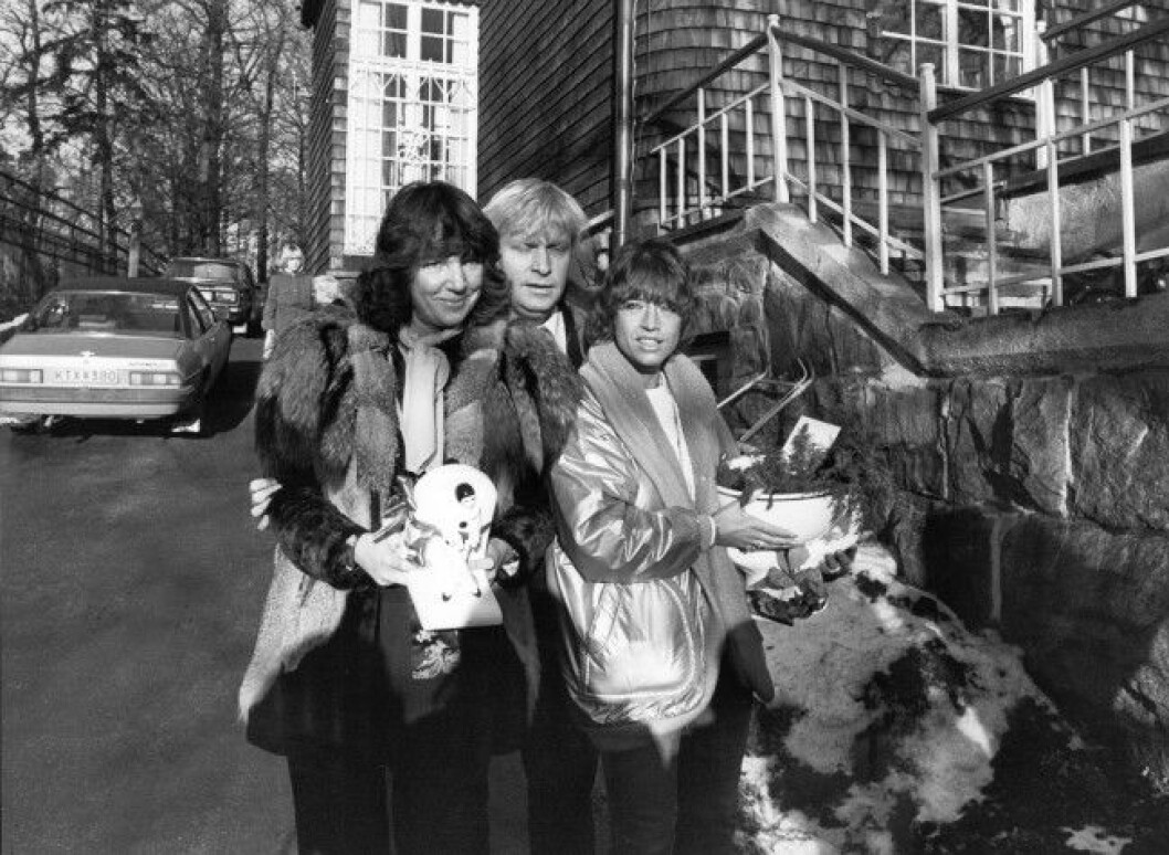 Vicky von der Lancken med vännerna Krister Wickman och Barbro “Lill-Babs” Svensson.