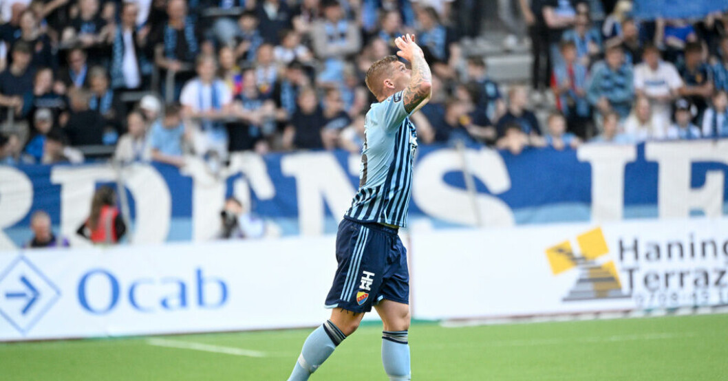 Victor Edvardsen gjorde Djurgårdens 2–0-mål mot Mjällby och bröt därmed måltorkan. Anfallaren bröt måltorkan i 92:a: "Äntligen"