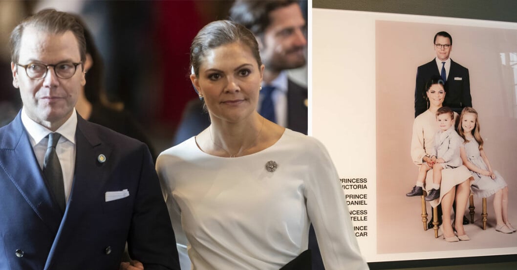 Kronprinsessfamiljens nya bild på Arlanda 2018