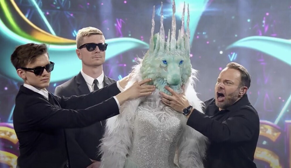”Av med masken!” Isvargen i Masked singer Sverige