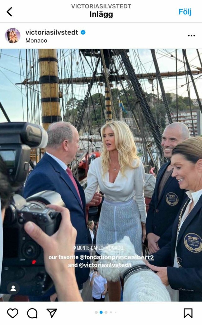 Victoria Silvstedts Instagram story