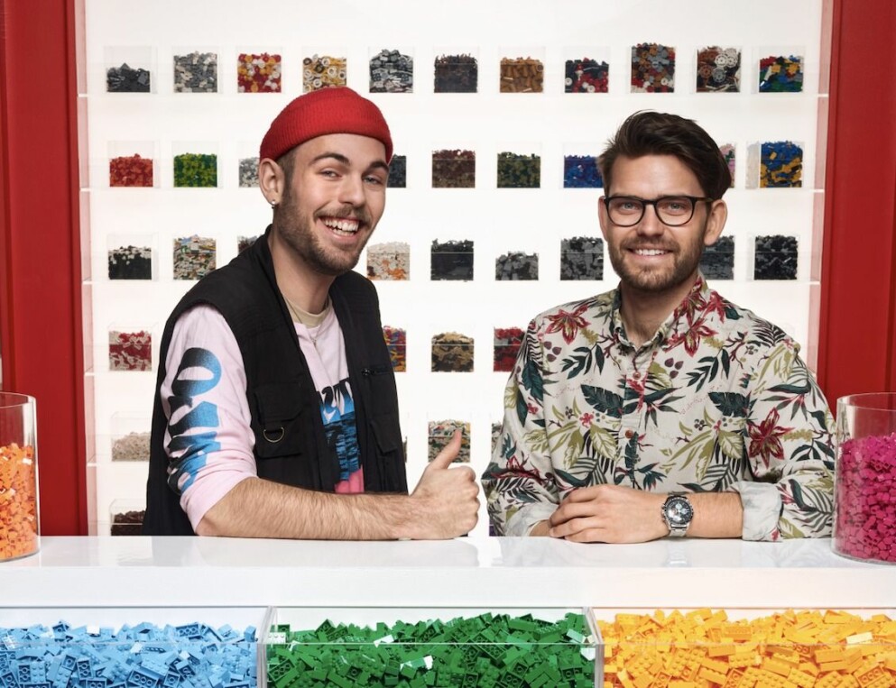 Felix och Vidar. Felix Ternman och Vidar Olsson i Lego masters Sverige 2021