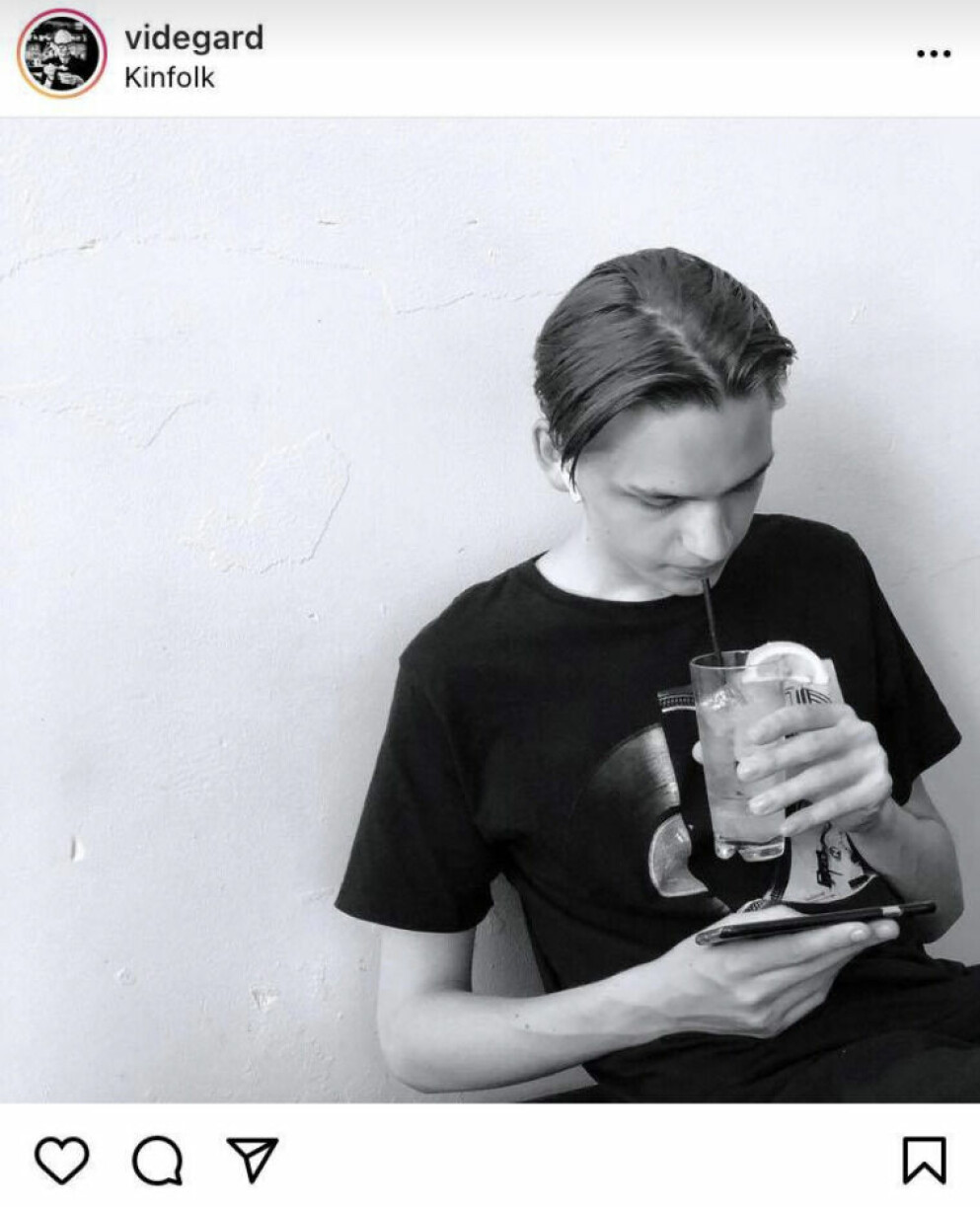Sonen Max Videgård. Max Videgård på Erik Videgårds Instagram
