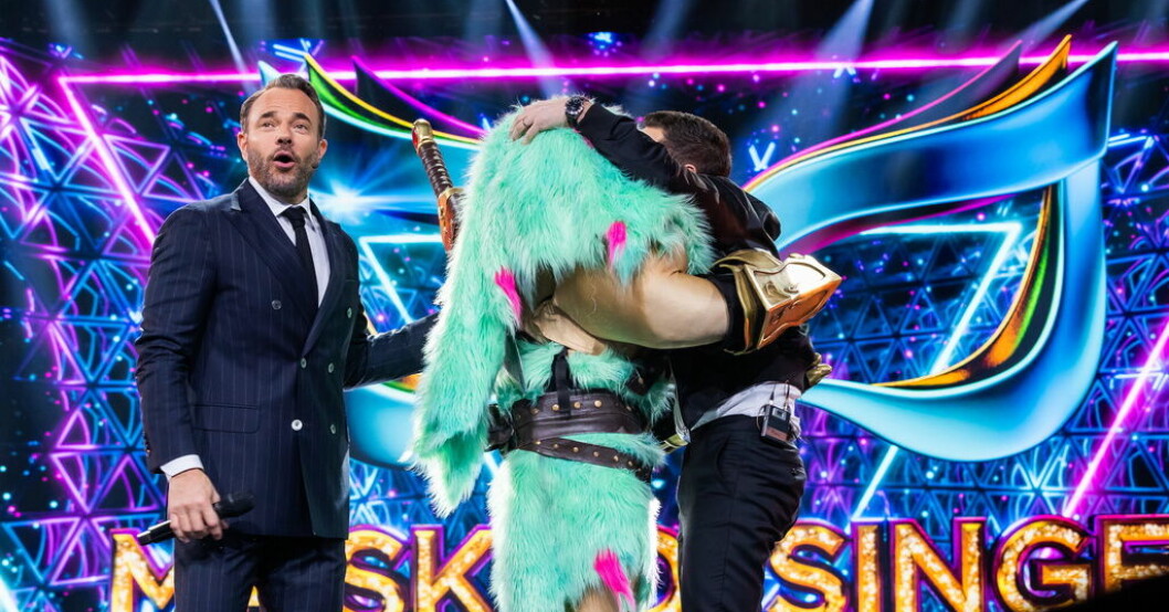 Vikingen avmaskeras i "Masked singer". Pressbild. De fick lämna "Masked singer"
