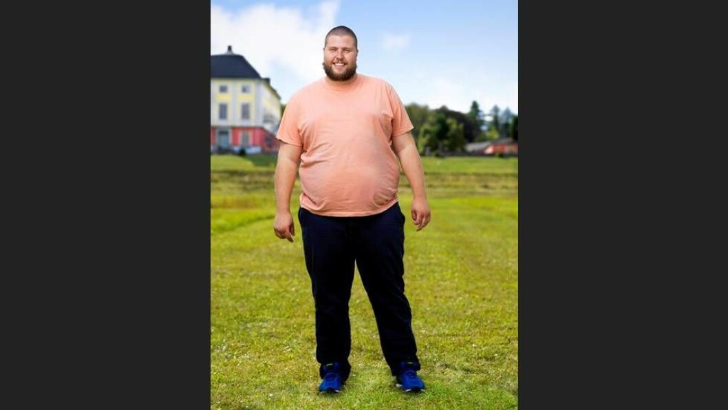 Viktor Knutsson precis innan inspelningarna av Biggest loser. Viktor Knutsson i Biggest loser