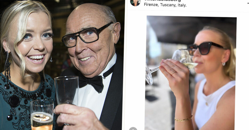Ingvar Oldsbergs dotter Viktoria Oldsberg har förlovat sig – visar upp lyckan