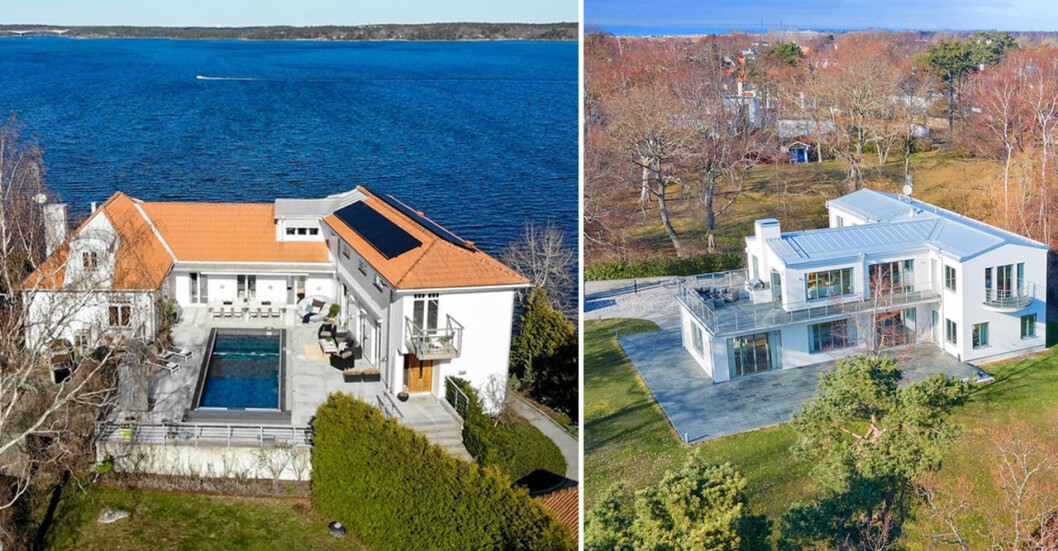 Här är två av de dyraste villorna som ligger ut på Hemnet just nu. De ligger i Saltsjöbaden och Vellinge. Här är två av de dyraste villorna som ligger ut på Hemnet just nu. De ligger i Saltsjöbaden och Vellinge.