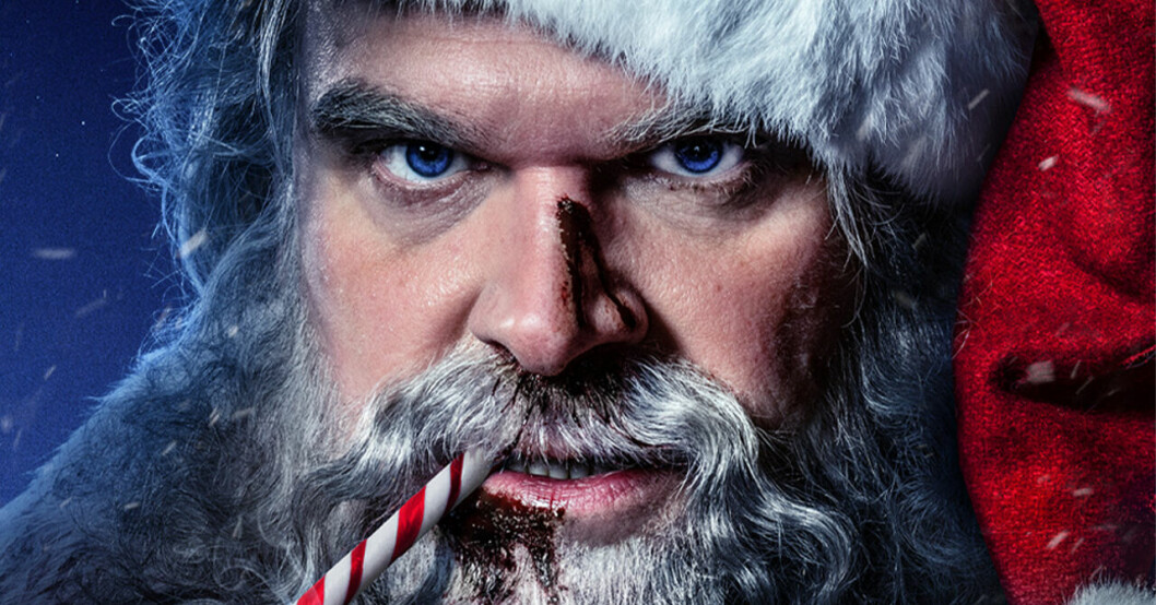 Jultomten i Violent Night. David Harbour som jultomten i Violent Night.