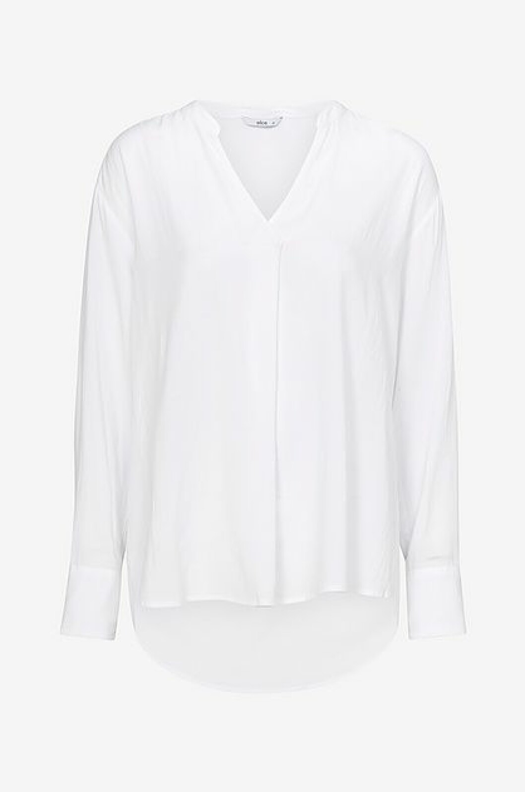 Vit blus i linne