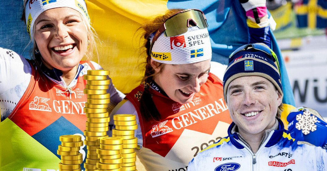 Sveriges VM-åkare tjänade hundratusentals kronor – så mycket fick de.