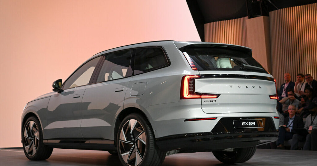 Volvo EX90, Volvo Cars nya helt elektriska modell i samband med lanseringen. Arkivbild. Vinstkross för Volvo Cars
