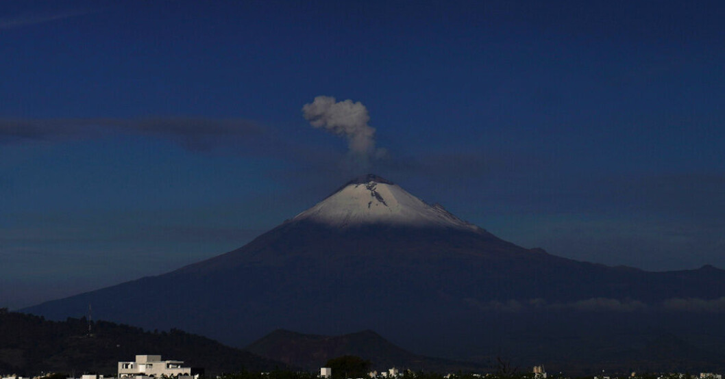 Varningsnivå höjs vid vulkan i Mexiko
