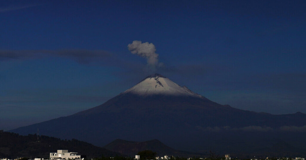 Vulkanen Popocatépetl. Arkivbild. Varningsnivå höjs vid vulkan i Mexiko