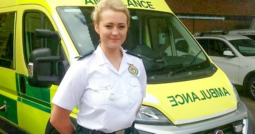 Alice Jones jobbar till vardags som ambulansförare. Alice Jones