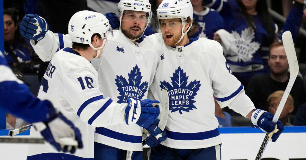 William Nylanders, till höger, Toronto kommer till Sverige i höst. NHL-fest i Sverige i höst: "Otroligt kul"