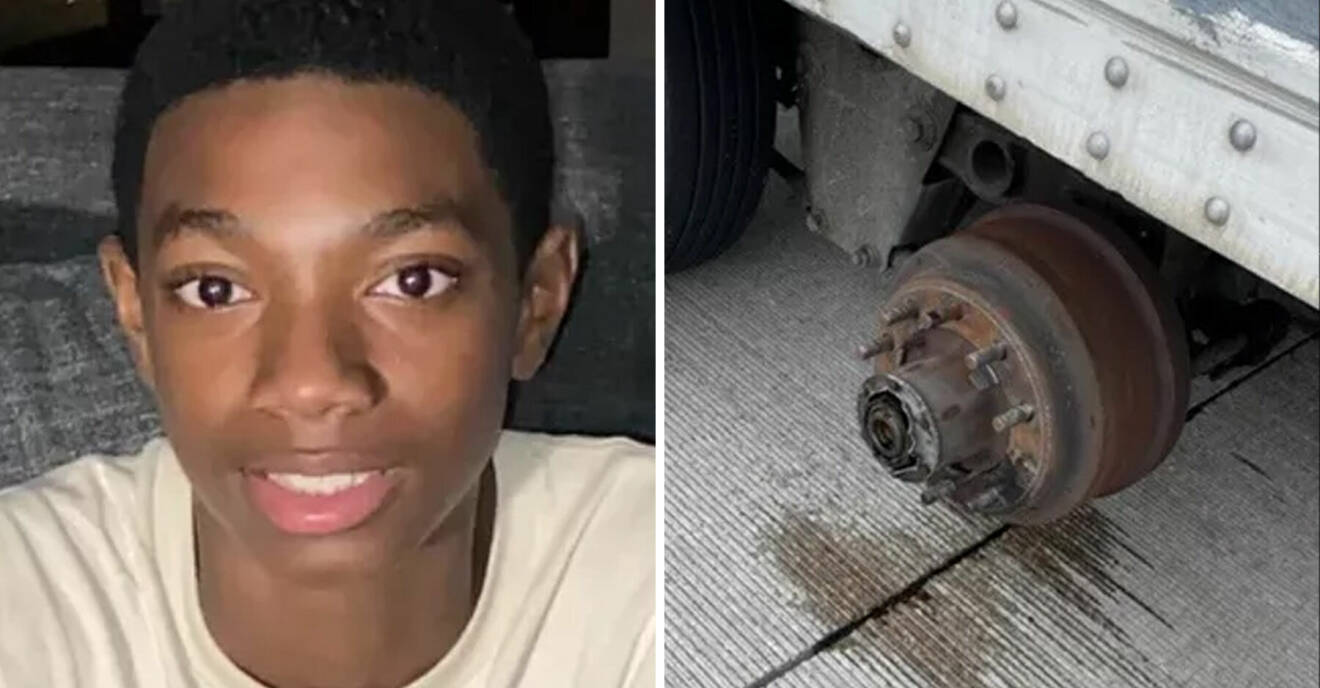 William Bell, 15, dog när han skulle byta däck på bilen som hade fått punktering.