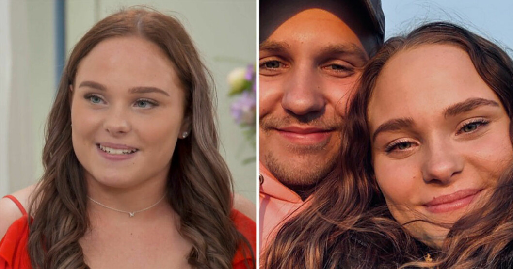 Wilma i Bonde söker fru 2019 och med nya pojkvännen i dag. Foto: TV4 & Privat. Wilma Karlsson i Bonde söker fru 2019 och med nya pojkvännen i dag.