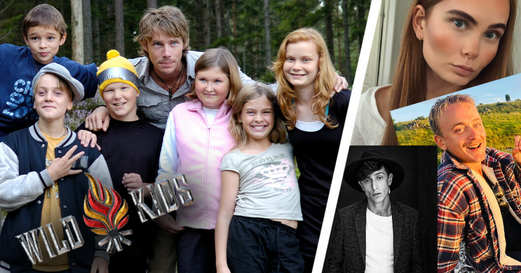 Wild Kids 2007, några av barnen med Ola Lindholm.