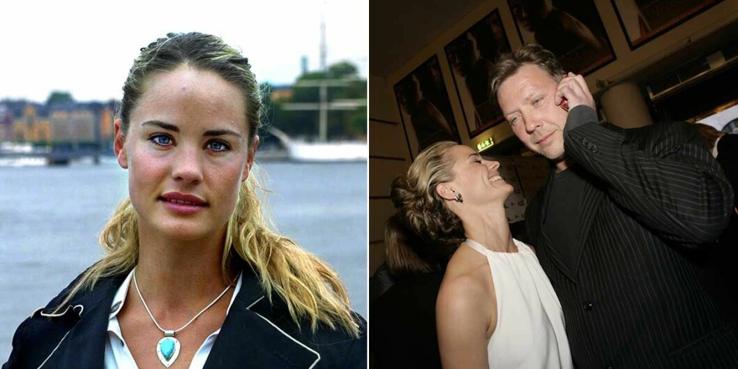 Zara Zetterqvist 2000 och med Mikael Persbrandt 2007.