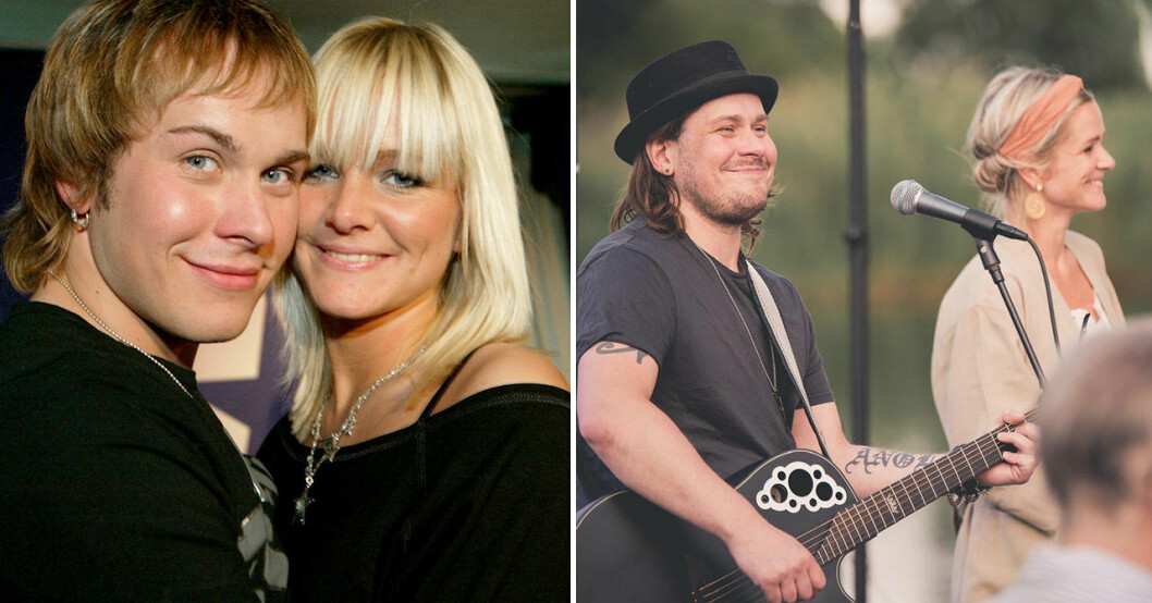 Zara med maken Emil 2004 och i dag. Zara Kronvall Sigfridsson och maken Emil Sigfridsson 2004 och 2021.