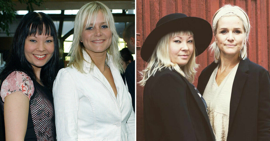 Zara med Jessica Wetterstrand 2003 och hur de ser ut i dag. Zara Kronvall Sigfridsson 2003 och 2021.