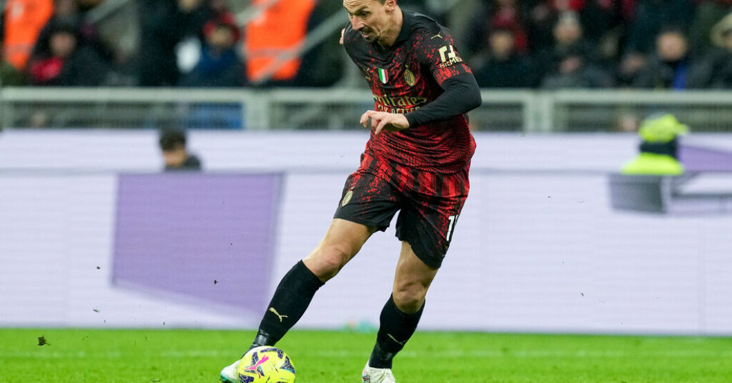 Zlatan Ibrahimovic är nu Serie A-fotbollens äldste målskytt genom tiderna. Arkivbild. Zlatan inbytt när Milan tappade poäng