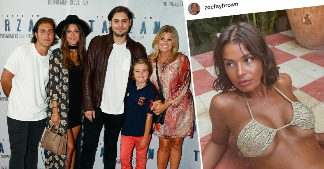 Familjen Wahlgren/Ingrosso och Zoe